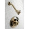 Kingston Brass Shower Faucet, 2, Wall Mount, Polished Brass KB2632EXSO - alternate 2